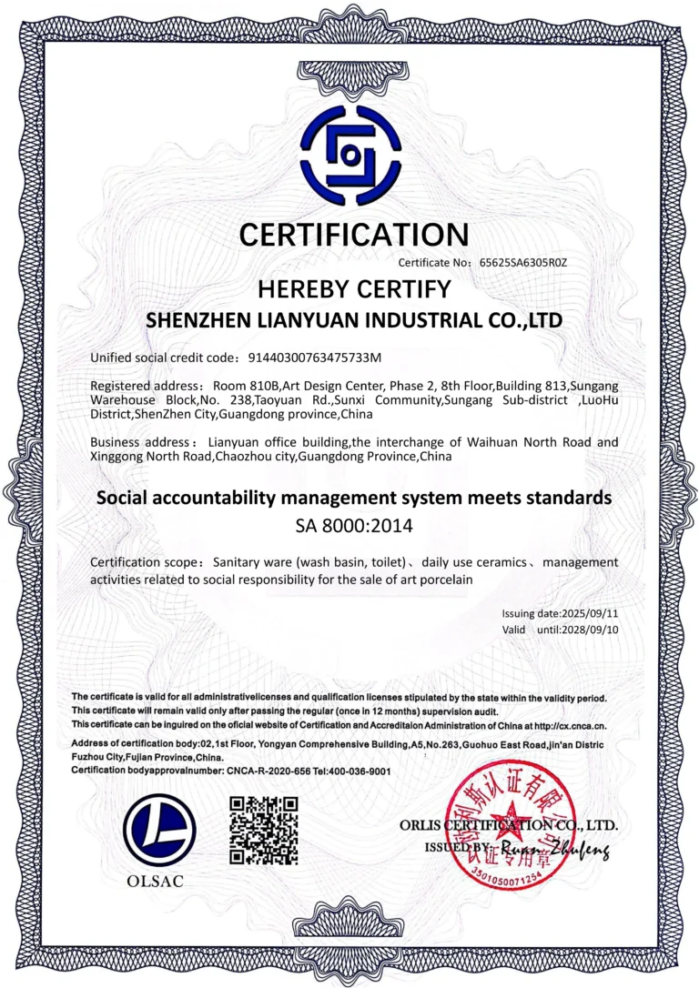 CNCA Certified Ceramic Tableware Manufacturer