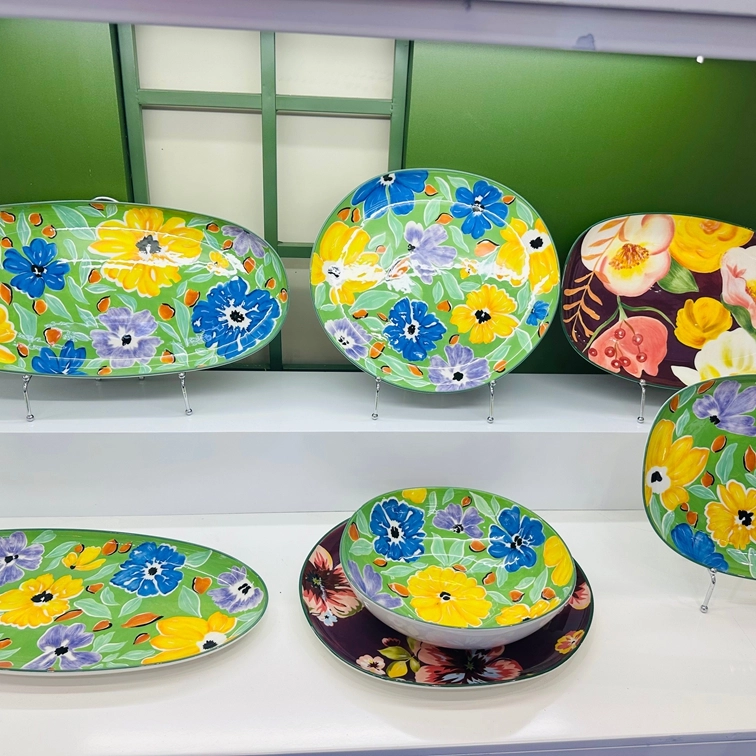 أواني الطعام الخزفية بالجملة أواني الطعام الخزفية الجديدة 2025 ليانيوان في معرض كانتون (3)