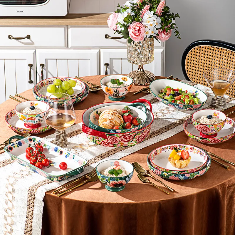 wholesale ceramic decal bakeware