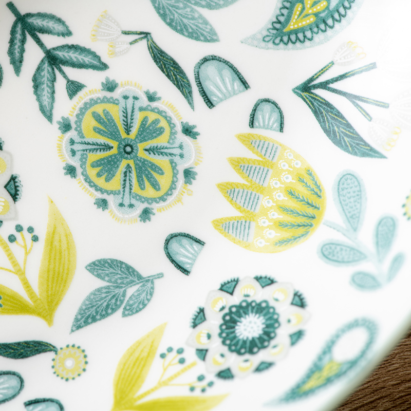 Custom Ceramic Plates Embossed Dinner Plates,Decal Cake Salad Plate Set in Bulk - 画像 (3)