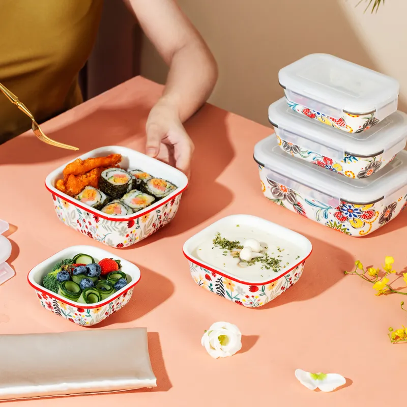 custom ceramic food storage bowl in bulk