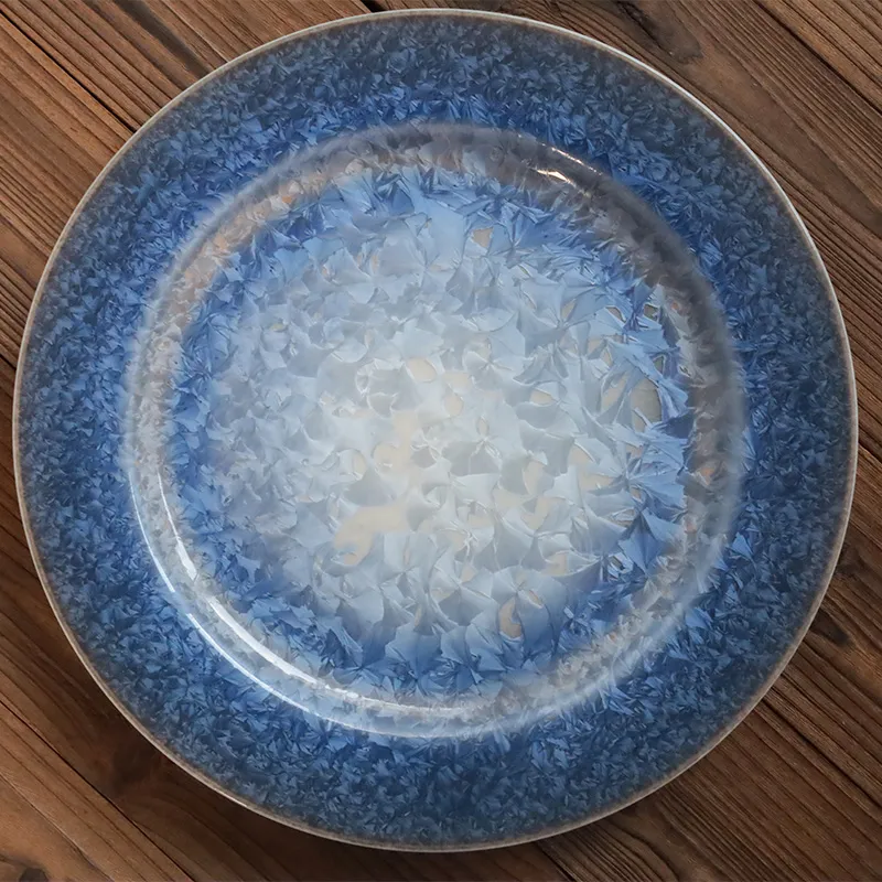 custom round ceramic dinner plate