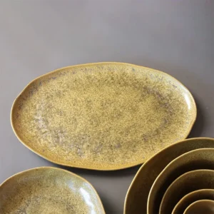 wholesale ceramic oval fish plates