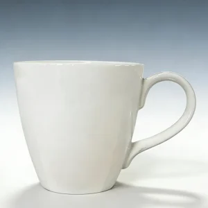 tazas de agua blancas de cerámica al por mayor