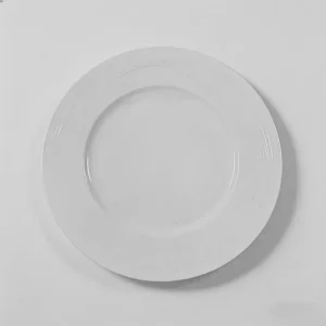 wholesale round ceramic stripe dinner plates