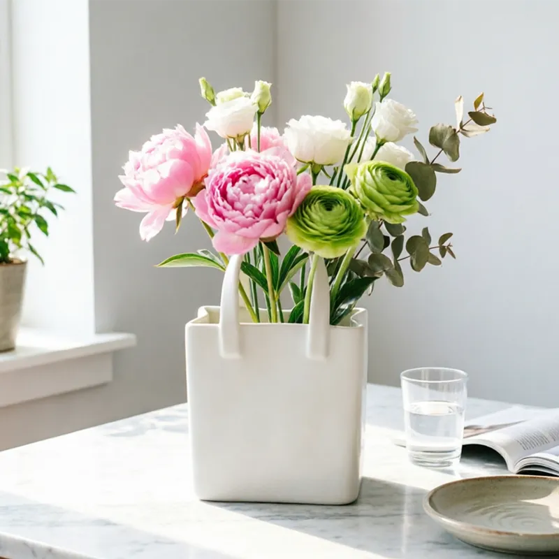 custom ceramic home decoration vase in bulk