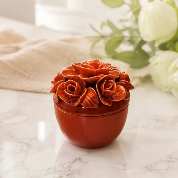 スペイン陶器　Porta Celi　ミッドセンチュリーデザイン Ceramic Candle Holders Custom, Handcrafted Ceramic Flowers with