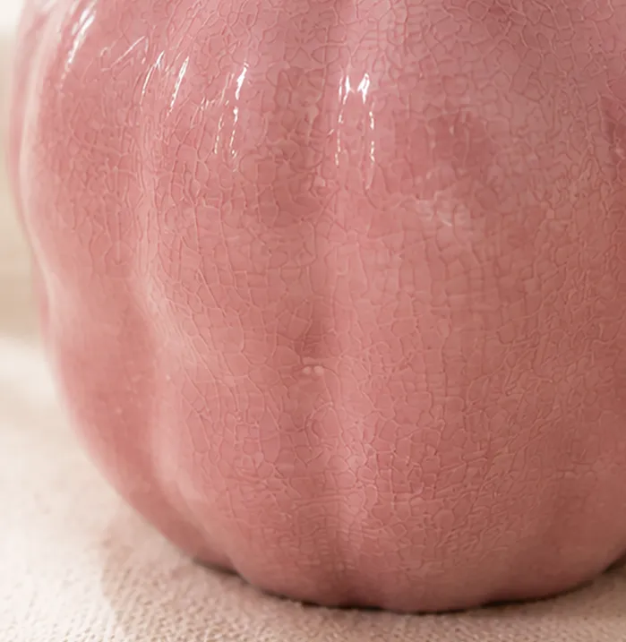 Wholesale stoneware ceramic vase with pink color glaze (3)