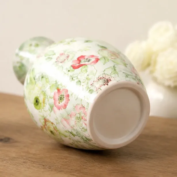 custom home decoration ceramic decal flower vases