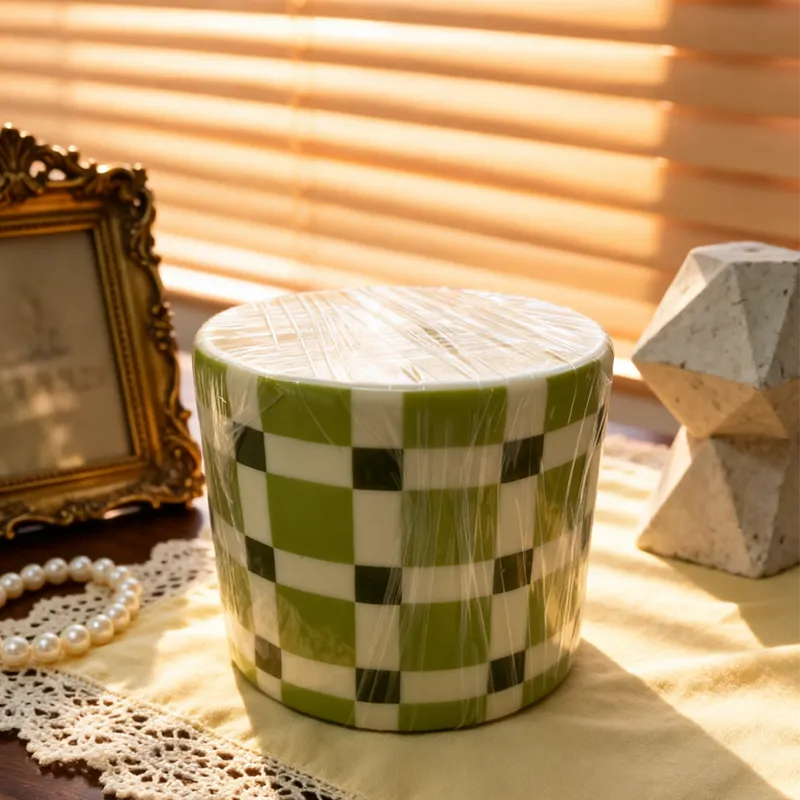 wholesale ceramic cylinder candle jar for candle making