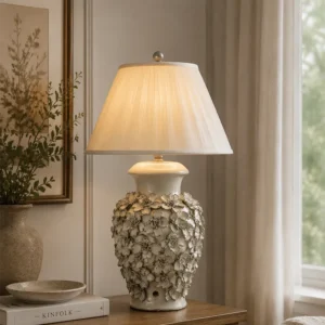 custom ceramic floral table lamps