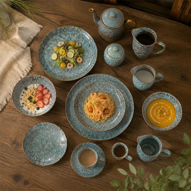 wholesale ceramic reactive glaze dinnerware supplier