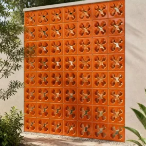 Wholesale Decorative Ceramic Tile, Custom Nordic Orange Art Tile
