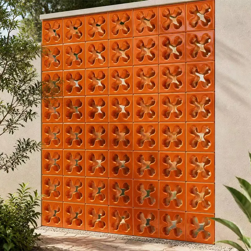 Wholesale Decorative Ceramic Tile, Custom Nordic Orange Art Tile